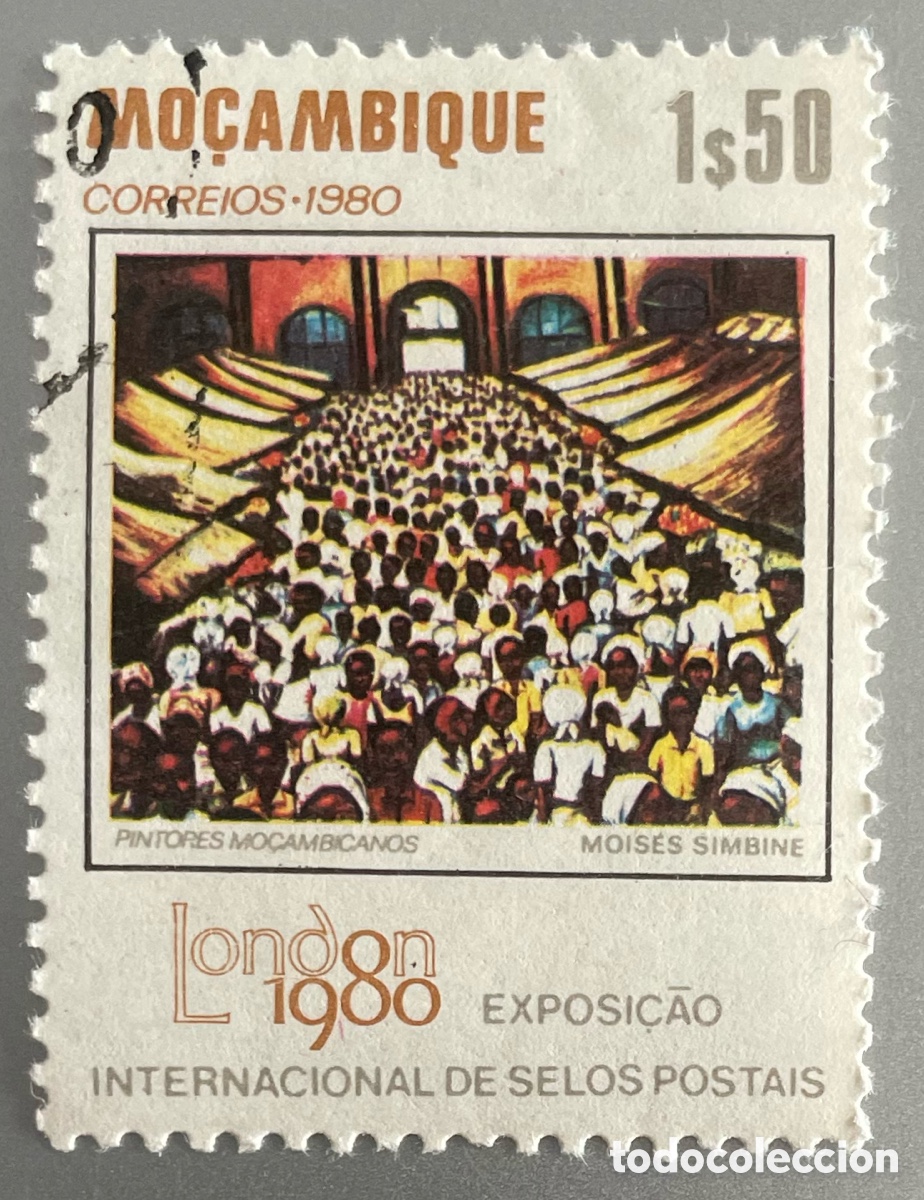 Sellos: Mozambique. Exposici&oacute;n filat&eacute;lica Londres. 1980