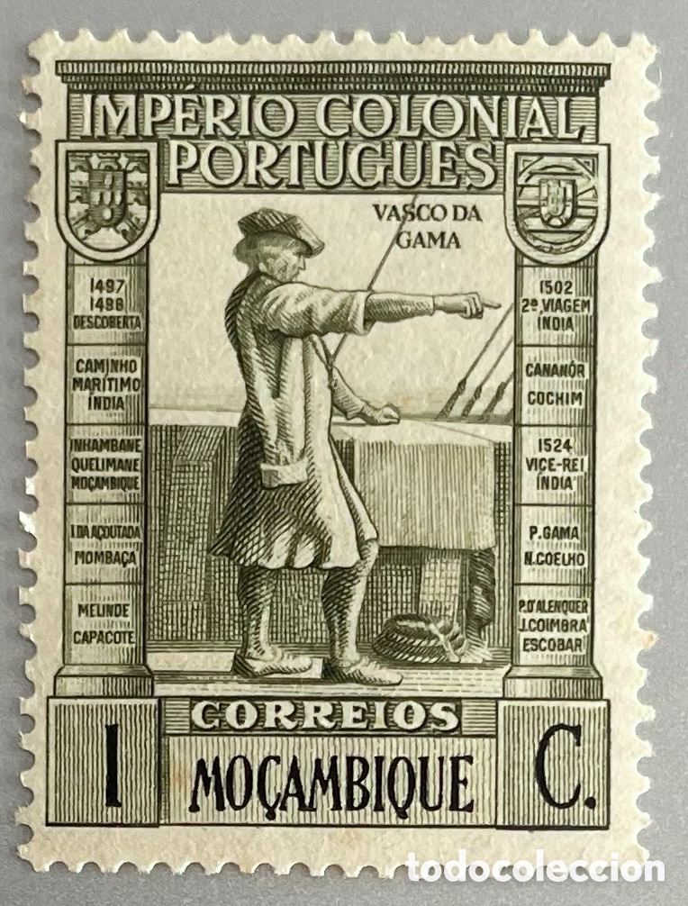 Sellos: Mozambique. Vasco de Gama. 1938