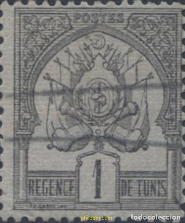 Sellos: 654180 USED TUNEZ 1888 NUMEROS BAJOS.