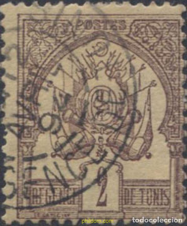 Sellos: 654181 USED TUNEZ 1888 NUMEROS BAJOS.