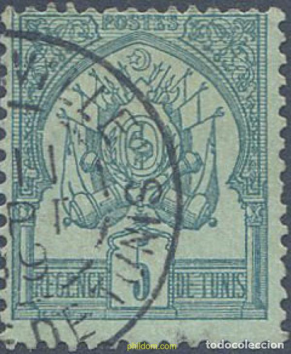 Sellos: 654178 USED TUNEZ 1888 NUMEROS BAJOS.