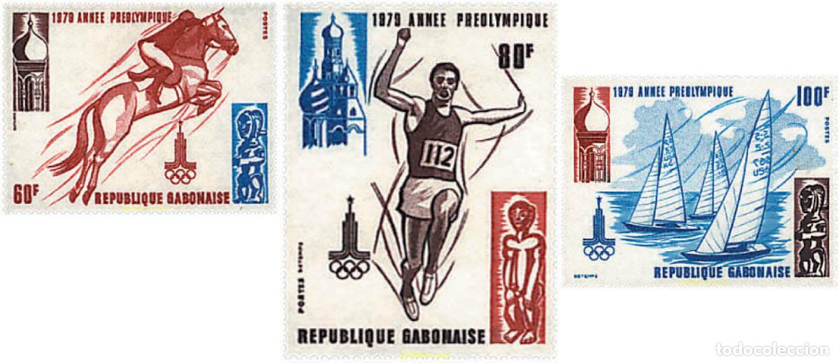 Sellos: 72929 MNH GABON 1979 22 JUEGOS OLIMPICOS VERANO MOSCU 1980