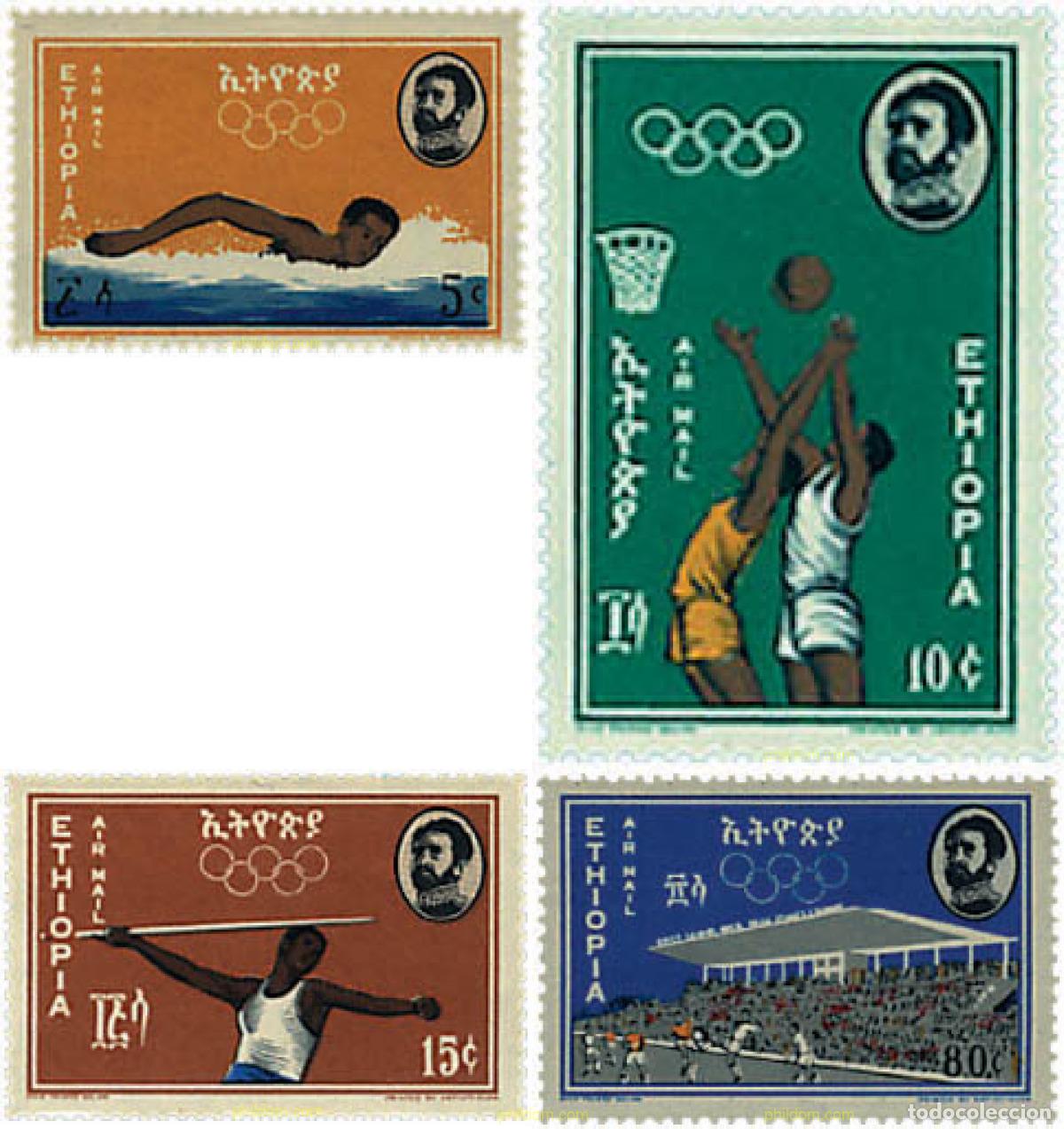Sellos: 51956 MNH ETIOPIA 1964 18 JUEGOS OLIMPICOS VERANO TOKIO 1964
