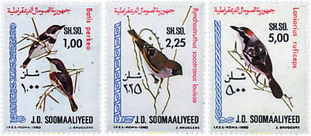 Sellos: 36987 MNH SOMALIA 1980 P&aacute;JAROS.