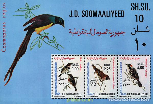 Sellos: 33069 MNH SOMALIA 1980 PAJAROS