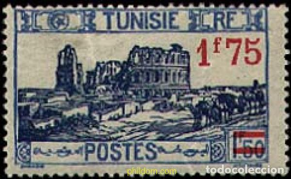 Sellos: 366134 MNH TUNEZ 1937 EDIFICIOS - Foto 1