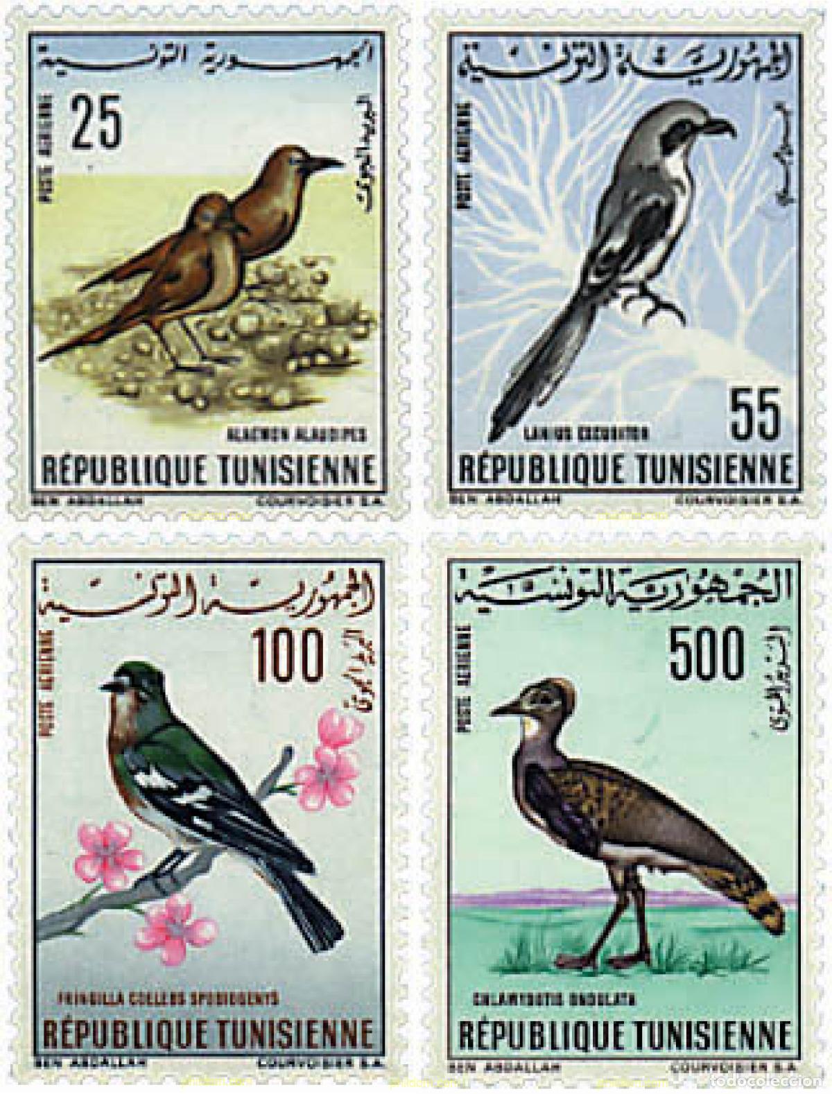 Sellos: 35957 MNH TUNEZ 1965 AVES