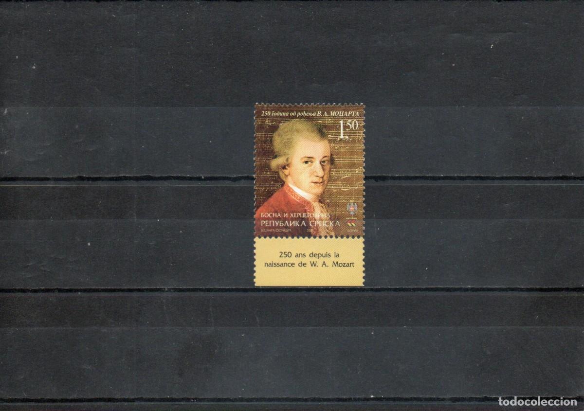Sellos: BOSNIA. 250 ANIVERSARIO DEL NACIMIENTO DE MOZART.