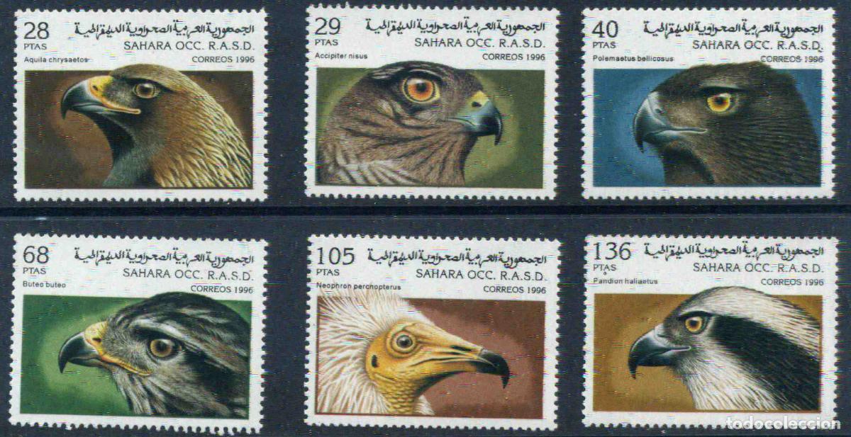 Sellos: RASD - Sahara Occ. 1996 Aves rapaces (Sellos nuevos)