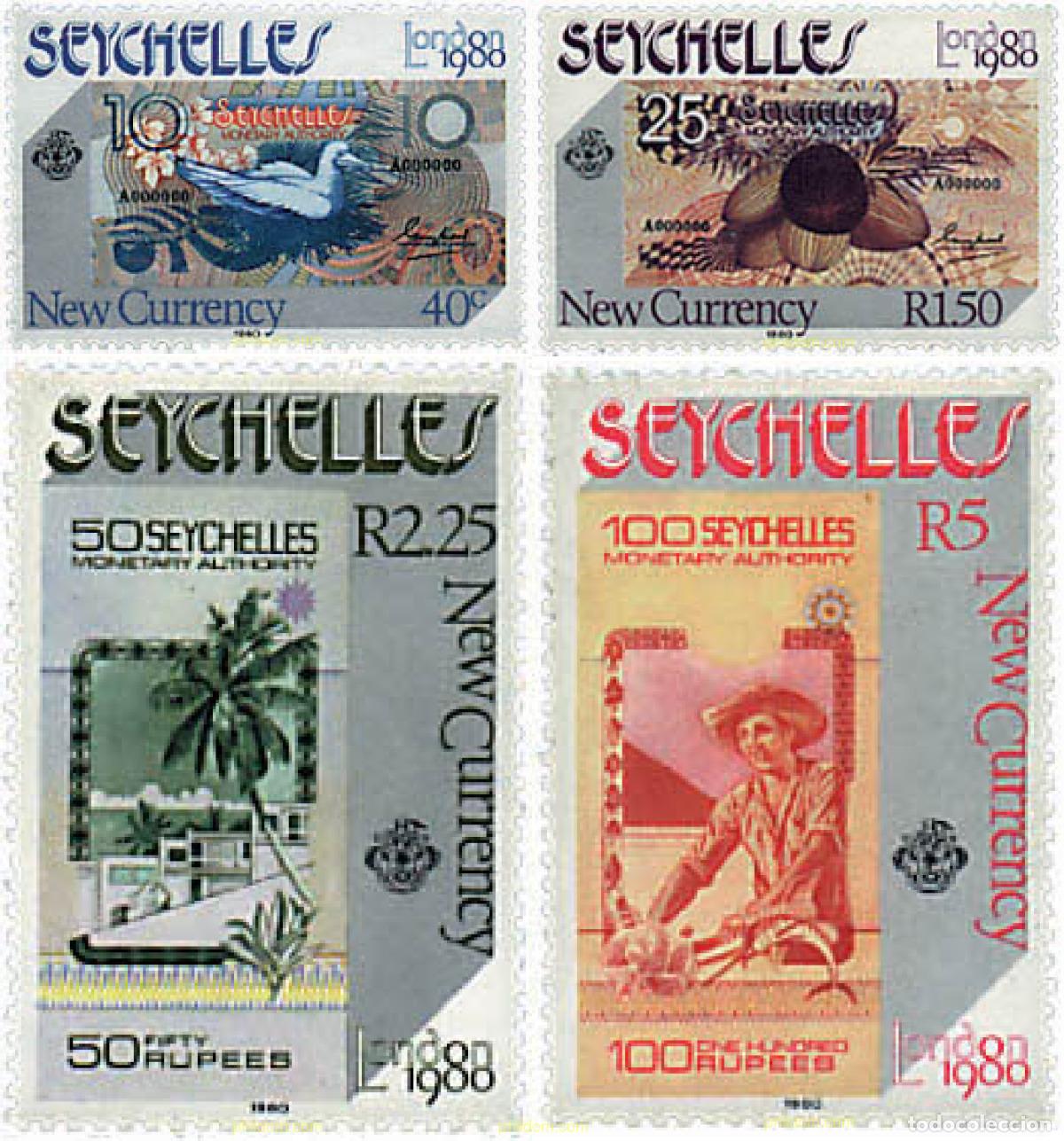 Sellos: 87595 MNH SEYCHELLES 1980 LONDON 80. EXPOSICION FILATELICA INTERNACIONAL