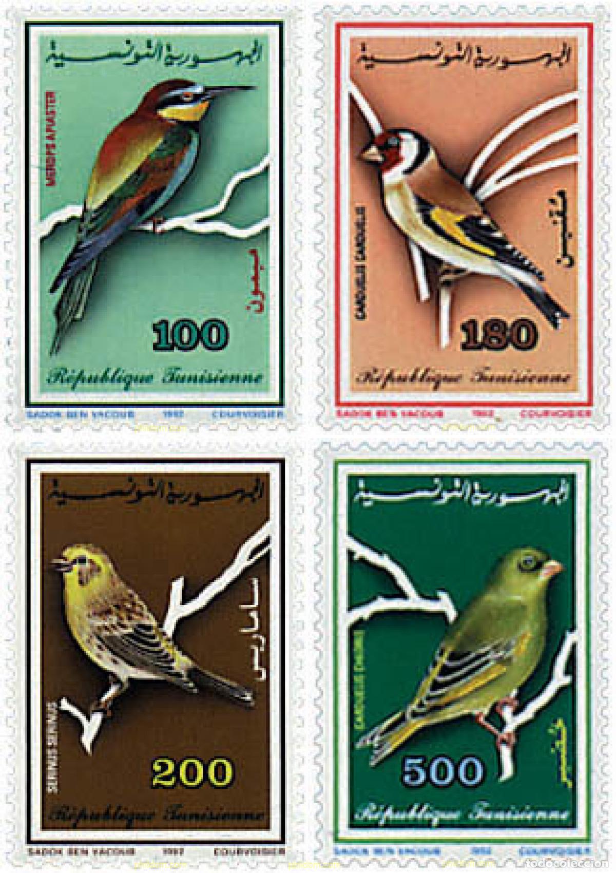 Sellos: 32805 MNH TUNEZ 1992 PAJAROS DE TUNEZ