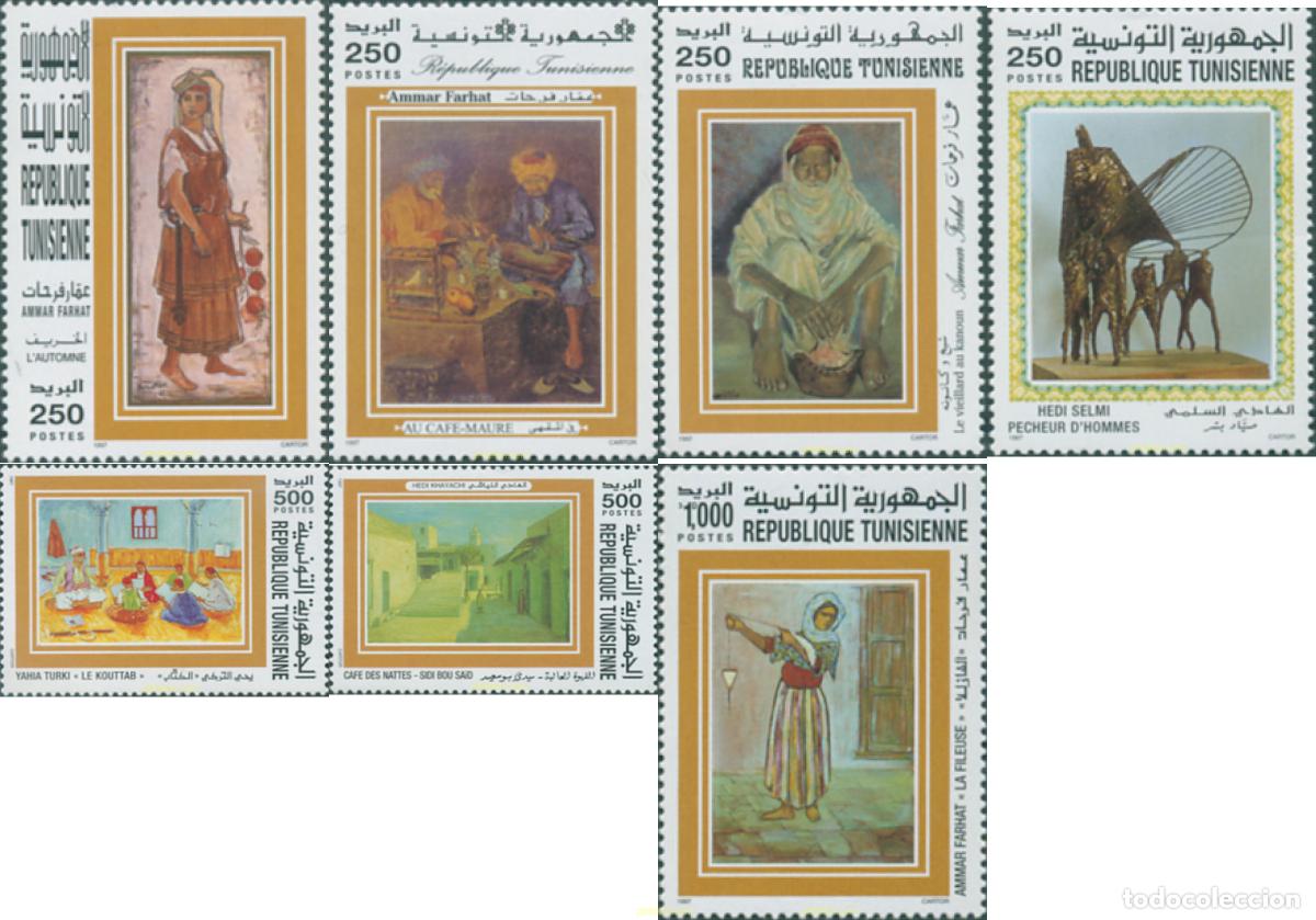 Sellos: 305370 MNH TUNEZ 1997 HOMENAJE A LOS ARTISTAS PINTORES TUNECINOS
