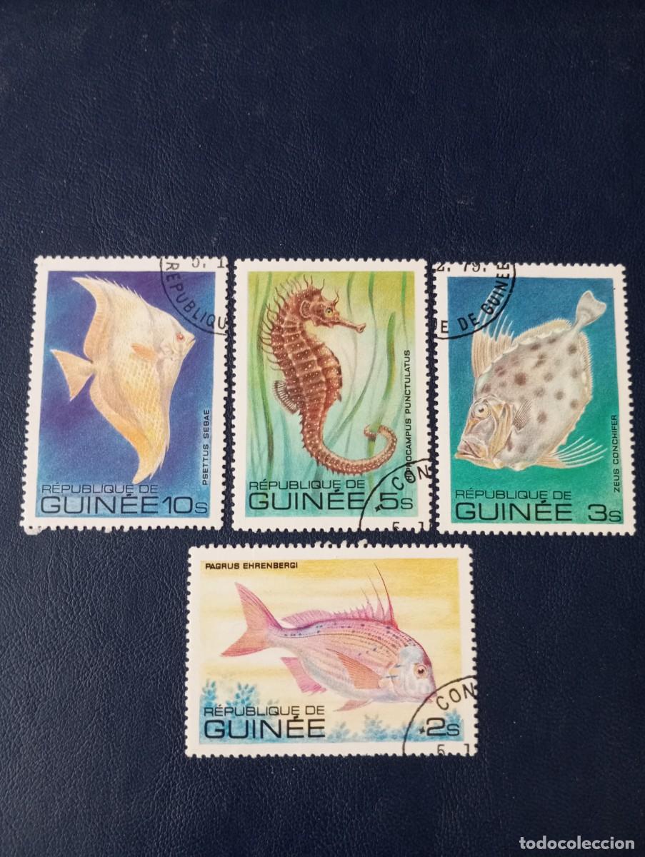 Sellos: GUINEA, FAUNA, PECES