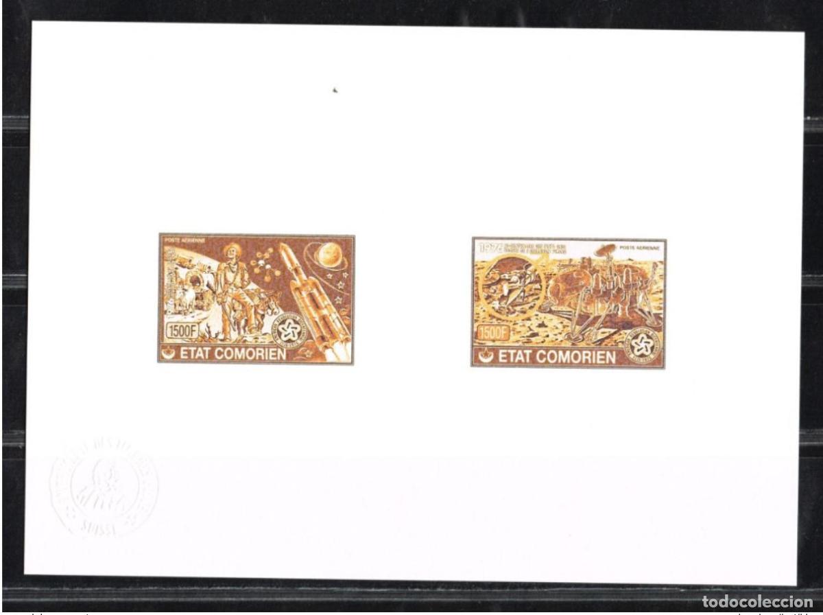 Sellos: Comoras 1976 Mi. 312-313 Colectivo Artist Proof Space USA