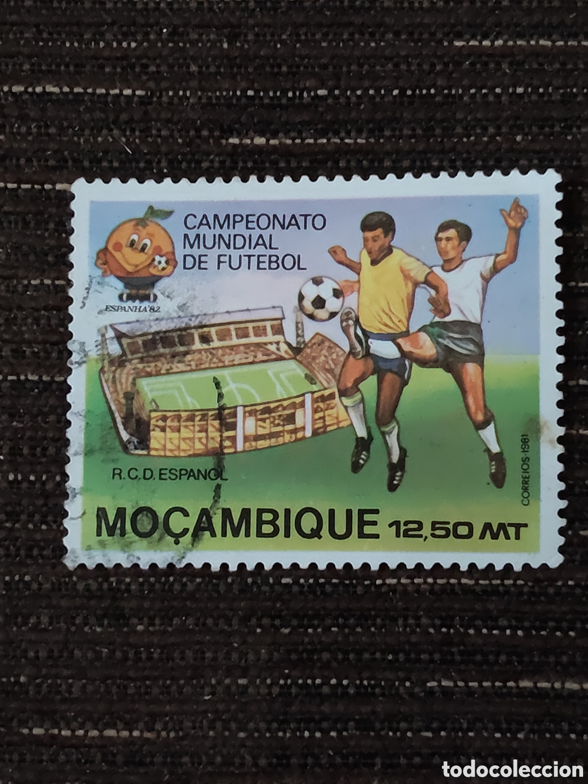 Sellos: Sello de Mozambique Copa del mundo de f&uacute;tbol Espa&ntilde;a 1982