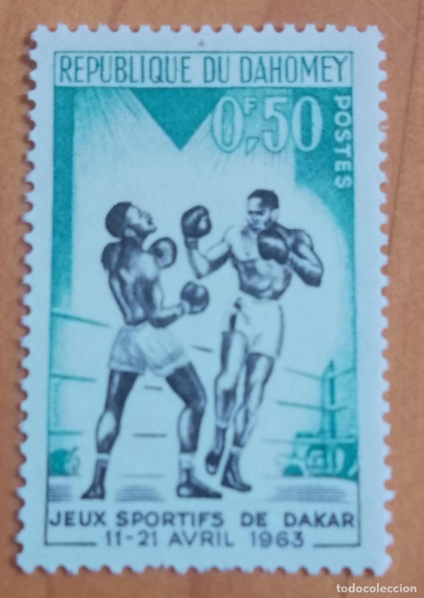 Sellos: DAHOMEY - V/F 0,50 F - JUEGOS DEPORTIVOS DE DAKAR, 11-21 AVRIL 1963 - VER DESCRIPCI&Oacute;N