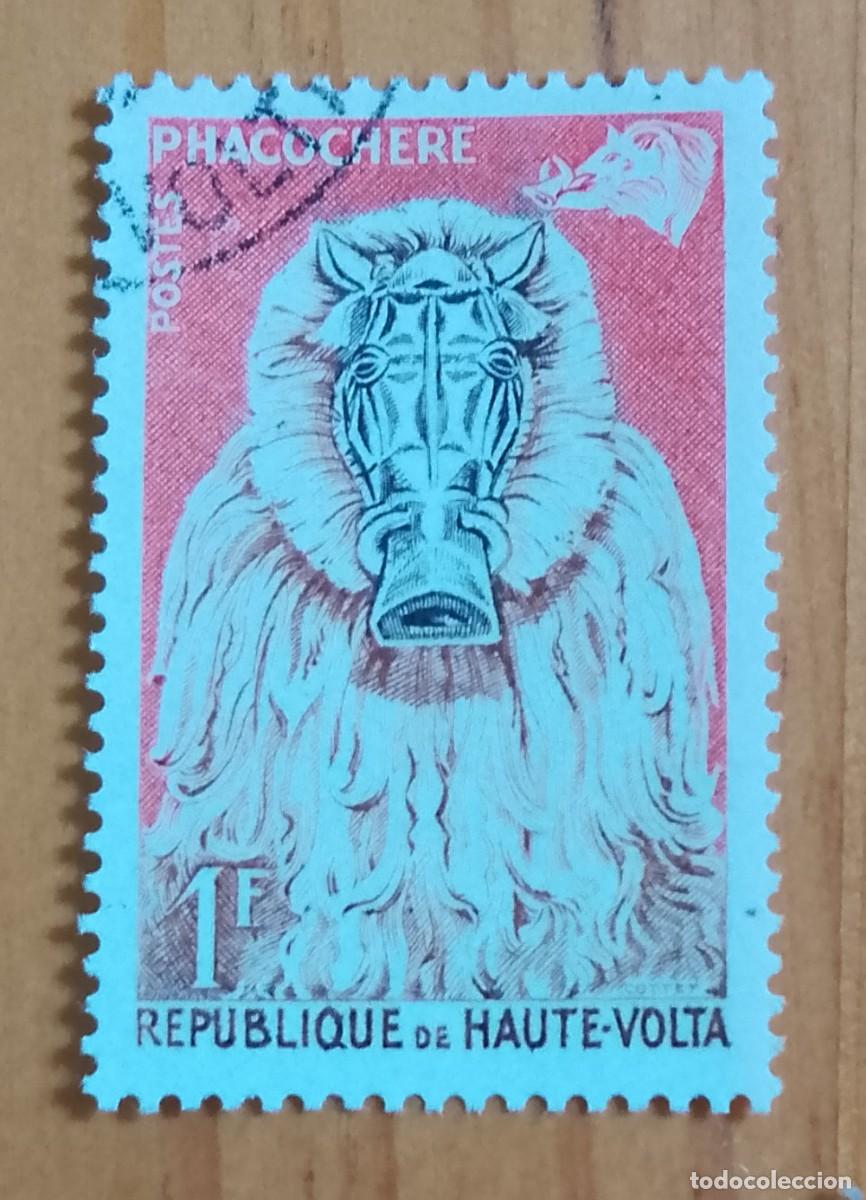 Sellos: ALTO VOLTA - 1 F - FAUNA, MAM&Iacute;FERO, PHACOCHERE, JABAL&Iacute; VERRUGADO - VER DESCRIPCI&Oacute;N