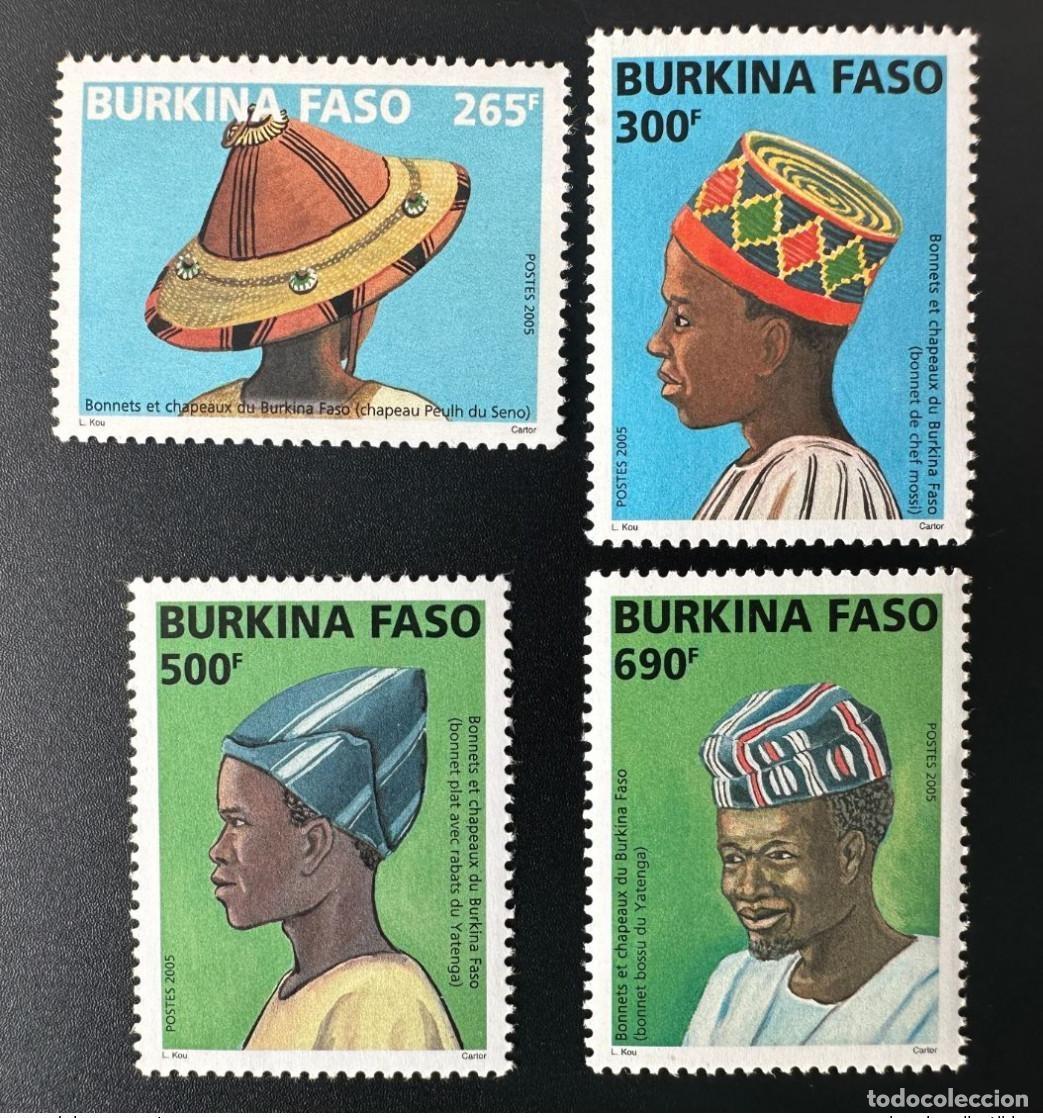 Selos: Burkina Faso 2005 Mi. 1883 - 1886 Sombreros y Kopfbedeckungen