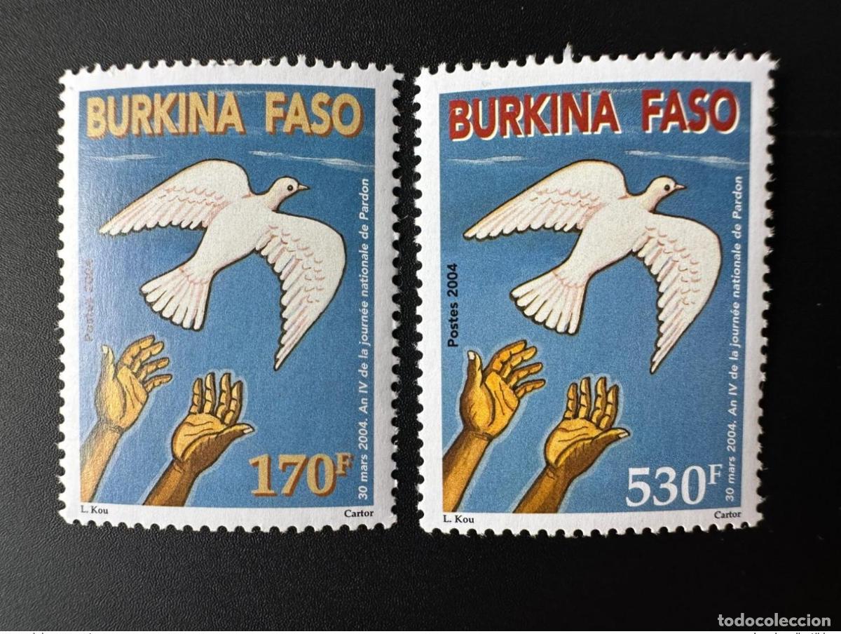Sellos: Burkina Faso 2004 mayo de 1869 - 1870 A&ntilde;o IV D&iacute;a Nacional del Indulto Colombe