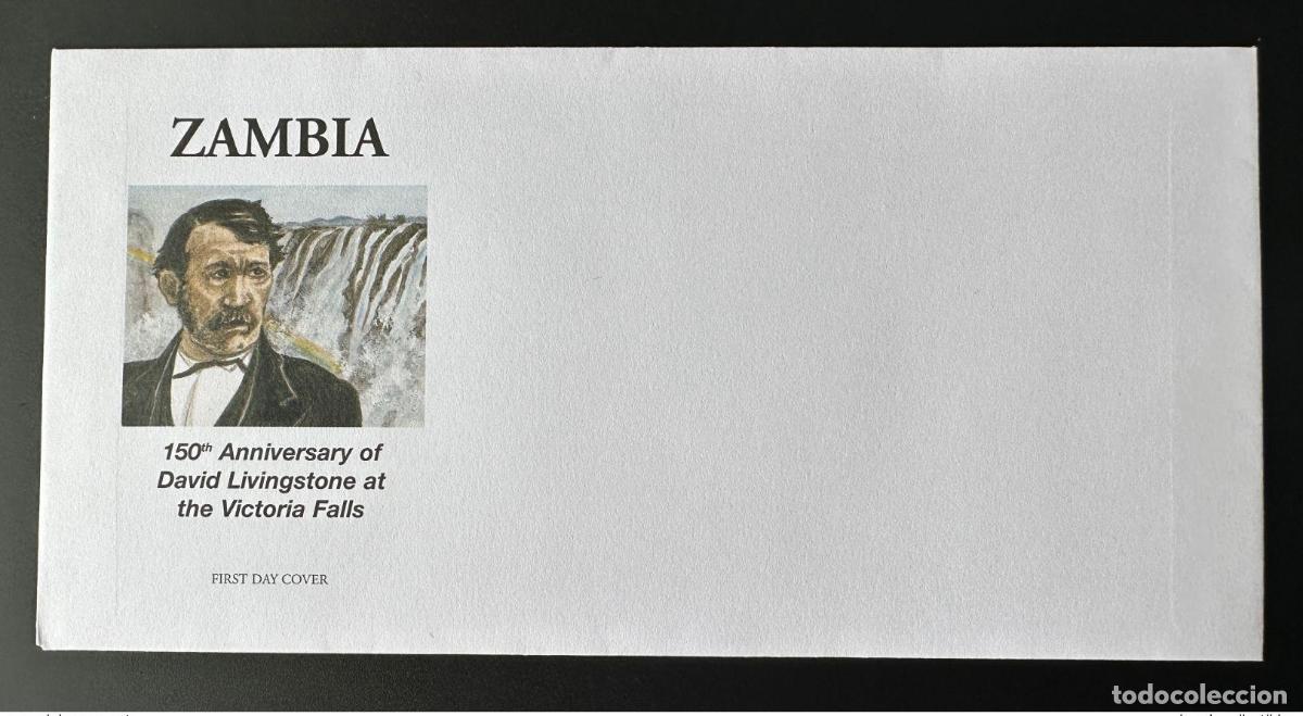 Sellos: Zambia 2006 Mi. 1572 - 1573 FDC deshecho David Livingstone Victoria Falls