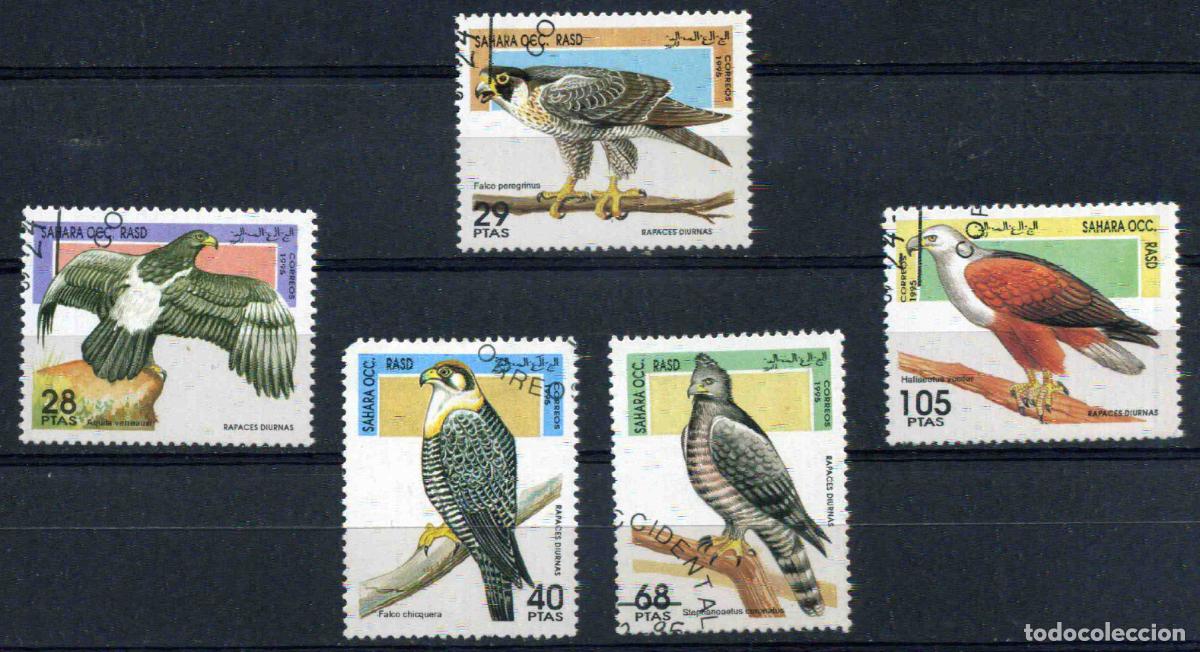 Sellos: RASD - Sahara Occ. 1995 Rapaces diurnas Sellos obliterados