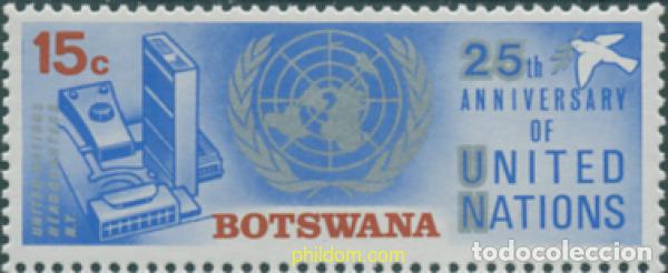 Sellos: 293510 MNH BOTSWANA 1970 25 ANIVERSARIO DE LA ONU