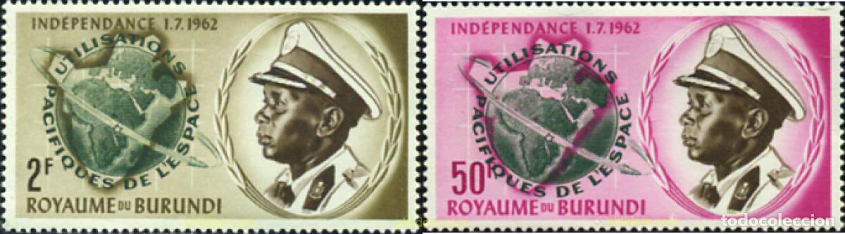 Sellos: 297520 MNH BURUNDI 1963 FINES PACIFICOS DEL ESPACIO