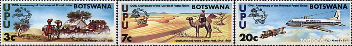 Sellos: 796222 MNH BOTSWANA 1974 CENTENARIO DE LA UNION POSTAL UNIVERSAL