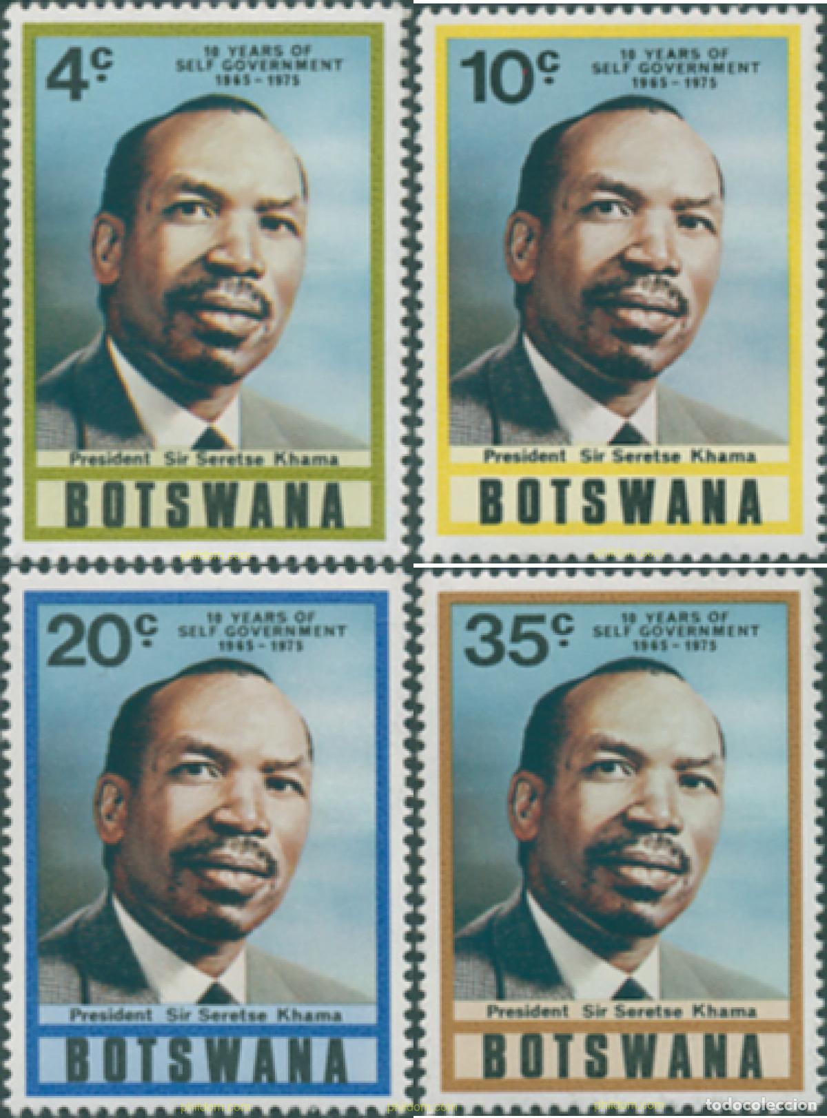 Sellos: 293517 MNH BOTSWANA 1975 10 ANIVERSARIO DE LA AUTONOMIA