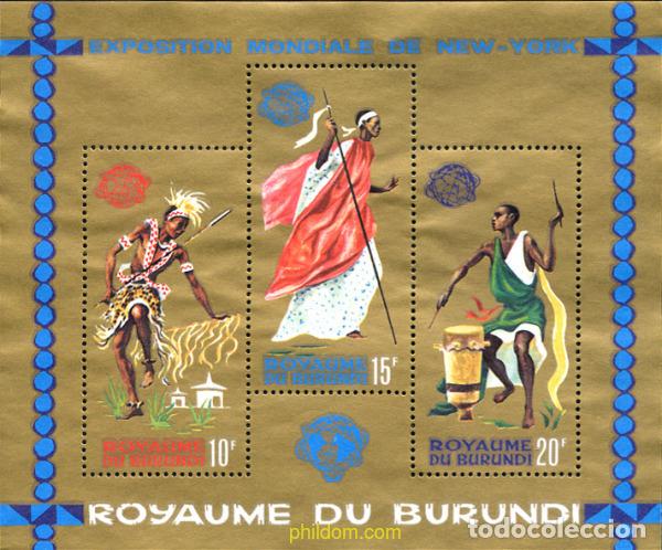 Sellos: 625457 MNH BURUNDI 1964 EXPOSICION INTERNACIONAL DE NUEVA YORK
