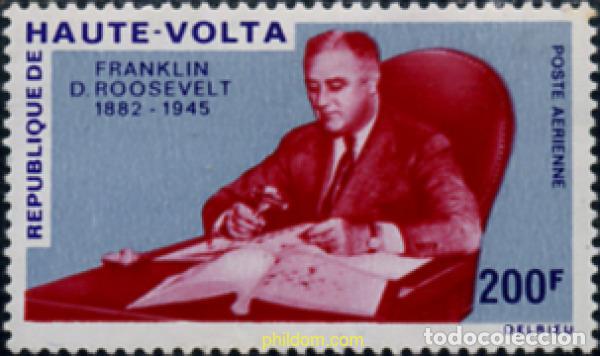 Sellos: 796308 MNH ALTO VOLTA 1970 25 ANIVERSARIO DE LA MUERTE DE F. D. ROOSEVELT