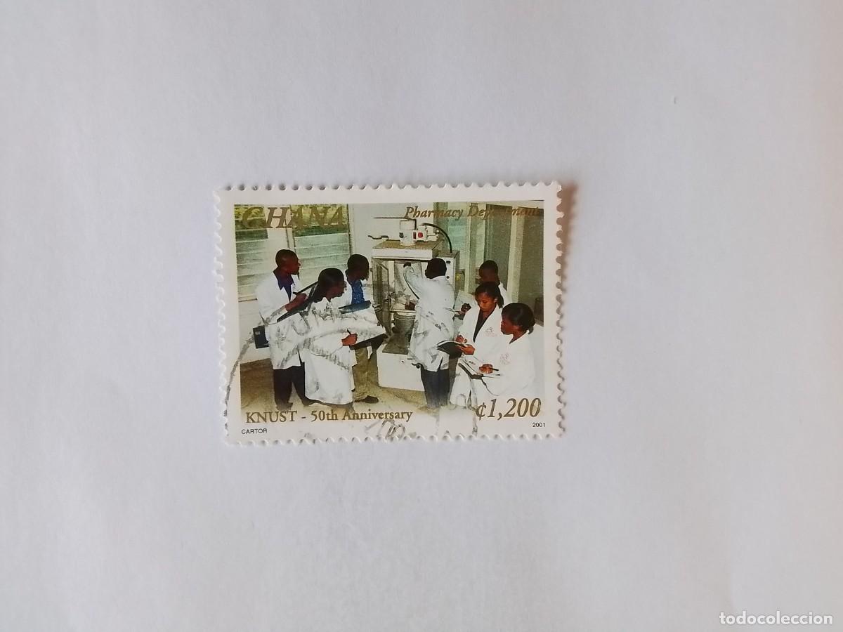 Sellos: A&Ntilde;O 2001 GHANA SELLO USADO