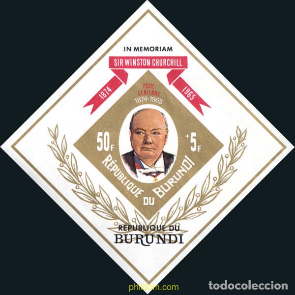 Sellos: 297572 MNH BURUNDI 1967 2 ANIVERSARIO DE LA MUERTE DE SIR WINSTON CHURCHILL