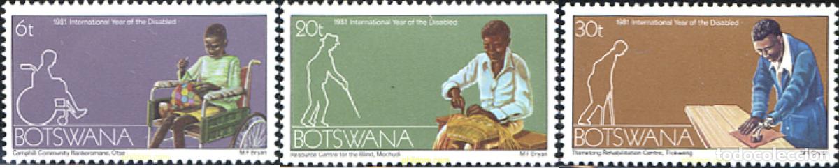 Sellos: 293526 MNH BOTSWANA 1981 A&Ntilde;O INTERNACIONAL DE PERSONAS CON DISCAPACIDAD