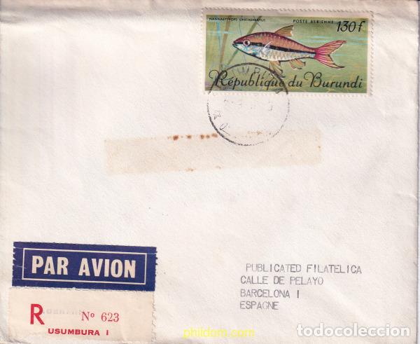 Sellos: 729176 USED BURUNDI 1967 PECES