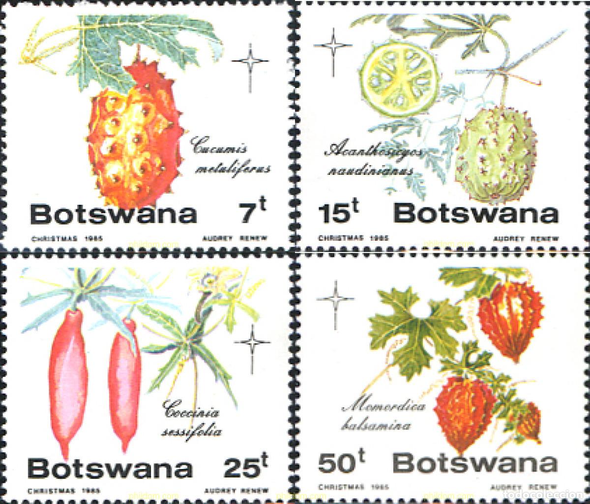 Sellos: 293533 MNH BOTSWANA 1985 NAVIDAD. FRUTOS DE PLANTAS NATIVAS