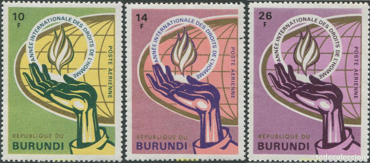 Sellos: 178559 MNH BURUNDI 1969 A&Ntilde;O INTERNACIONAL DE LOS DERECHOS DEL HOMBRE
