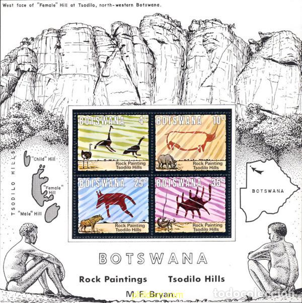 Sellos: 32164 MNH BOTSWANA 1975 PINTURAS RUPESTRES DE TSODILO HILLS