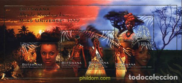 Sellos: 58759 MNH BOTSWANA 1999 MISS UNIVERSO 1999