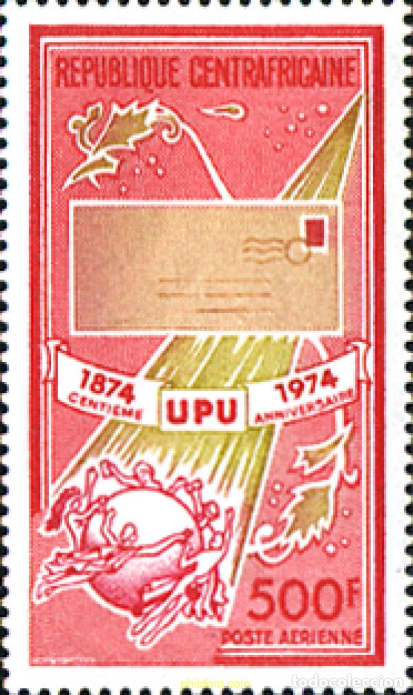Sellos: 269410 MNH CENTROAFRICANA 1974 UNION POSTAL UMIVERSAL
