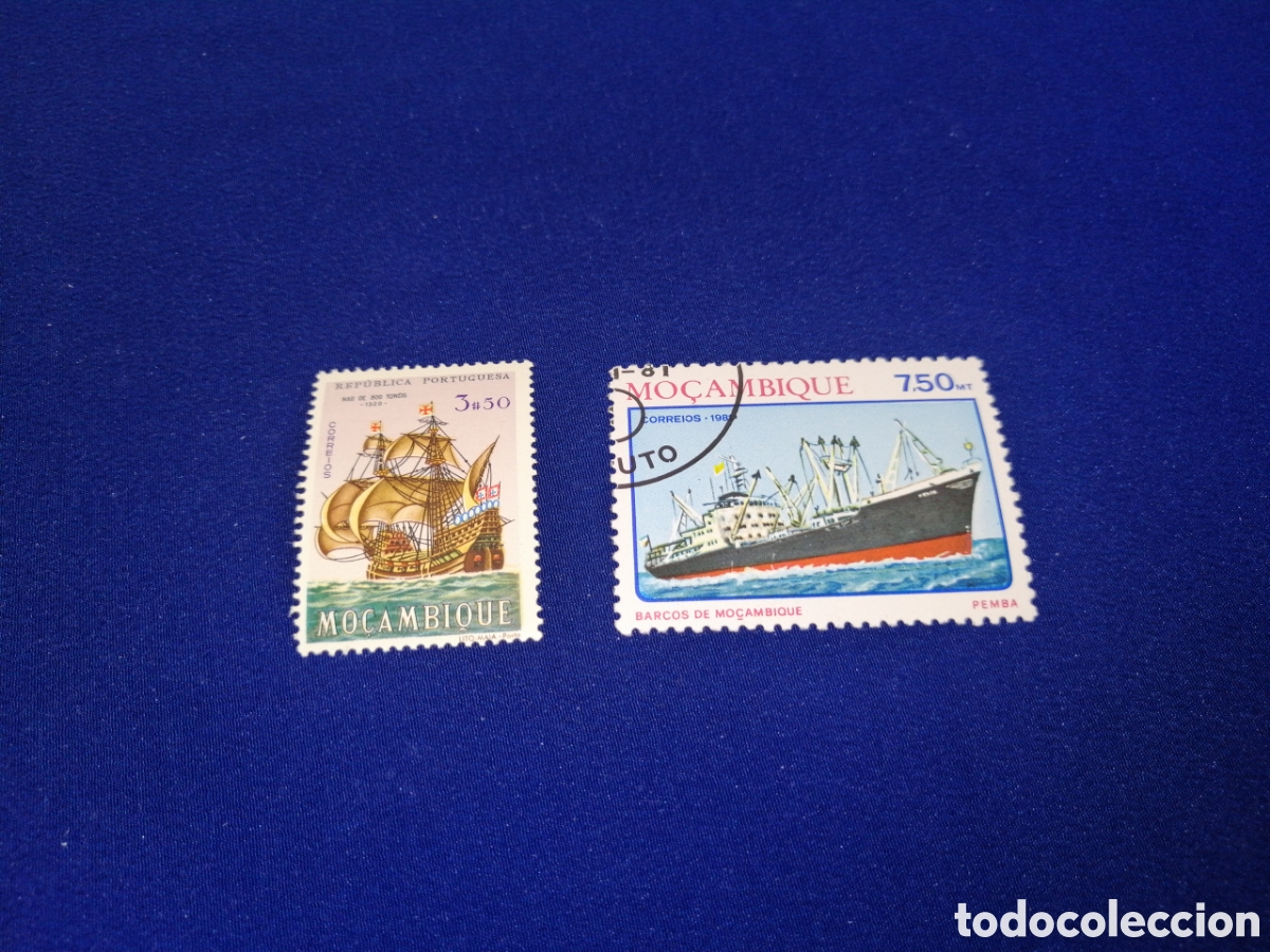 Selos: MOZAMBIQUE LOTE BARCOS SELLOS USADOS MATASELLADOS