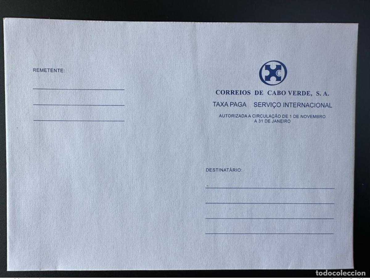 Sellos: Papeler&iacute;a de Cabo Verde Entier Postal Taxa Paga Servi&ccedil;o Internacional prepago