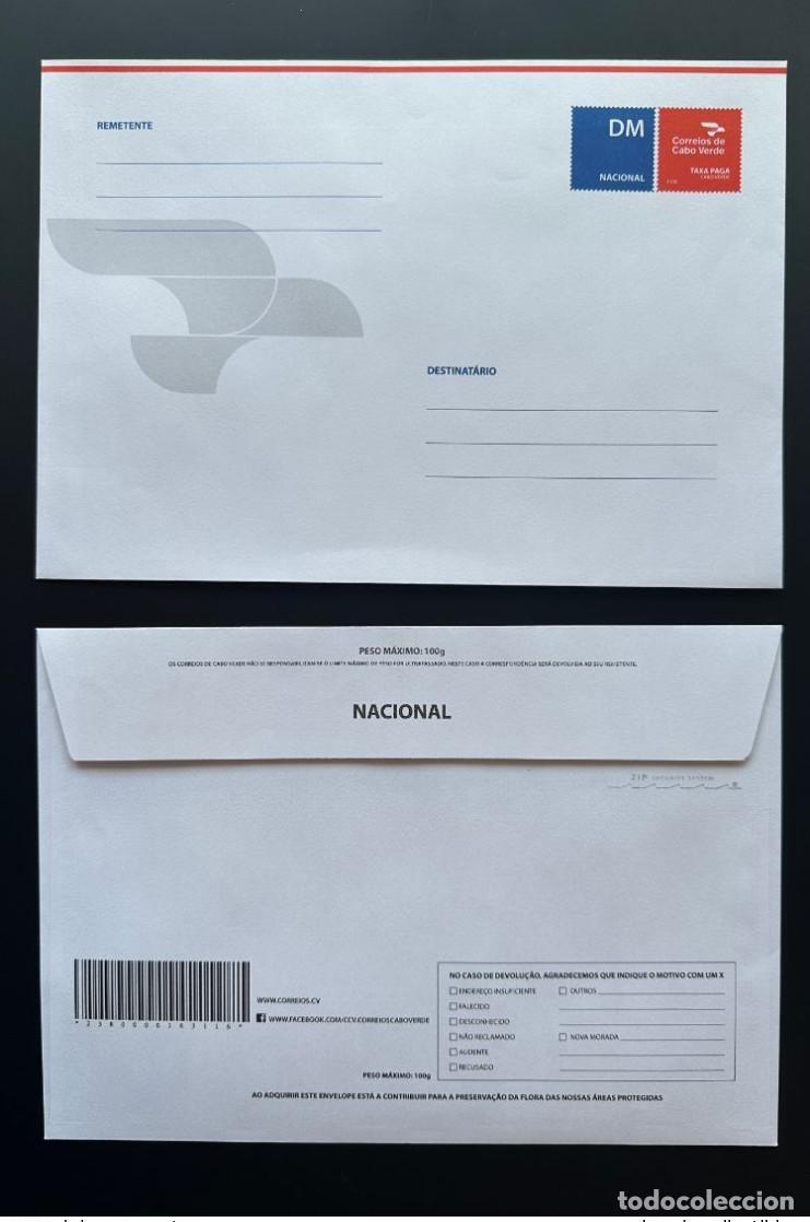 Sellos: Papeler&iacute;a de Cabo Verde Entier Postal Taxa Paga Servi&ccedil;o Nacional prepago 100g