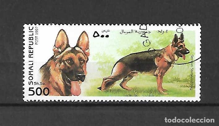 Sellos: Perro de raza de Somalia, sello a&ntilde;o 1997