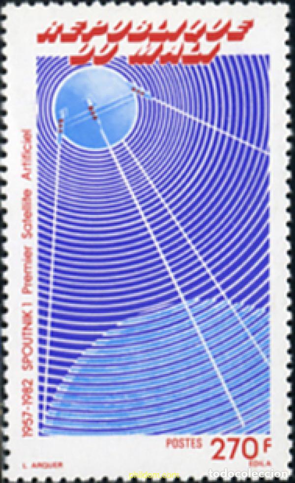 Sellos: 359434 MNH MALI 1982 25 ANIVERSARIO DEL LANZAMIENTO DEL PRIMER SATELITE ARTIFICIAL