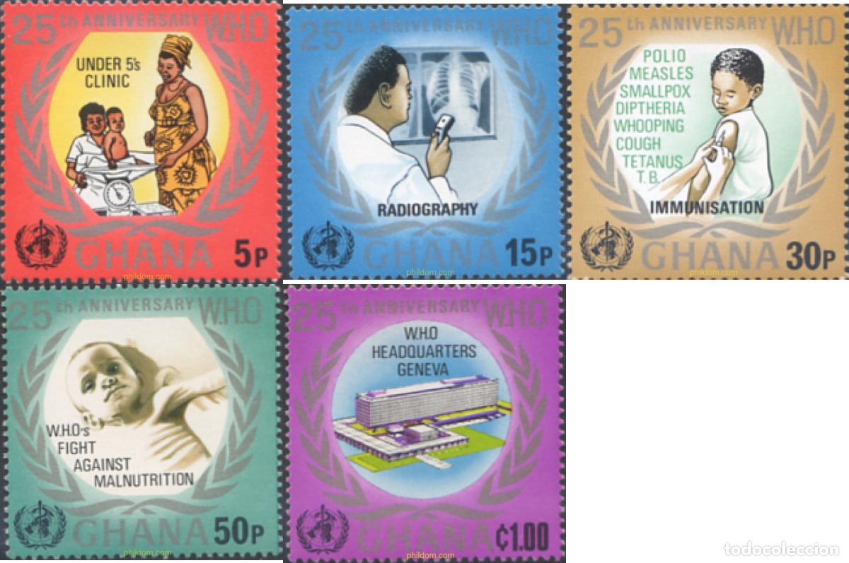 Sellos: 280514 MNH GHANA 1973 OMS