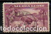 Sellos: SIERRA LEONA IVERT N&ordm; 160, REY JORGE VI Y COSEHA DE ARROZ, USADO