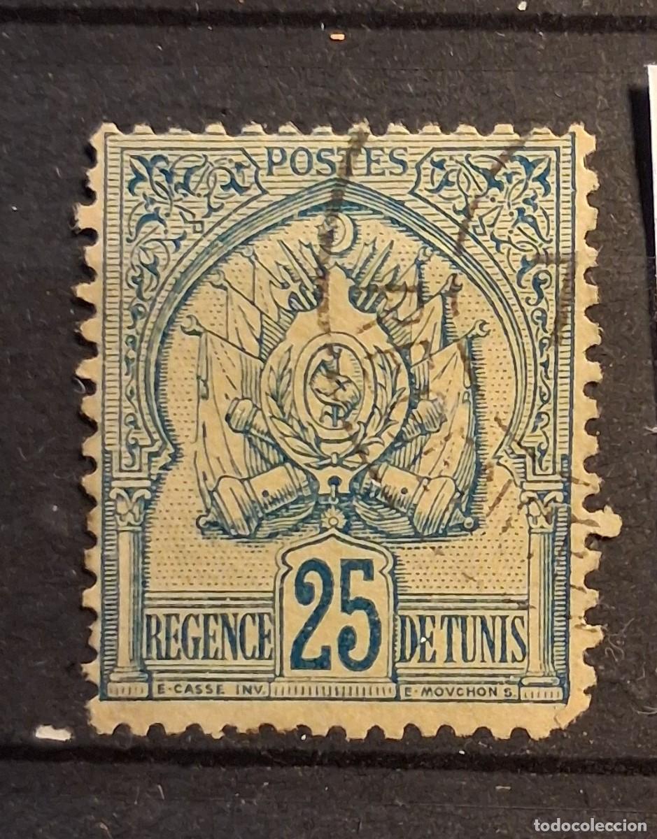 Sellos: T&Uacute;NEZ, 1901, CAT.YT.25.