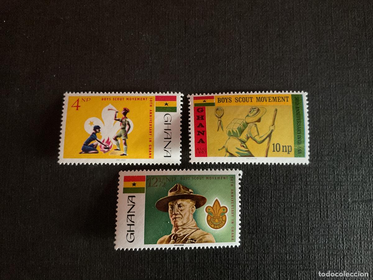 Sellos: GHANA N&ordm; YVERT 296/8*** A&Ntilde;O 1967. MOVIMIENTO BOY SCOUT