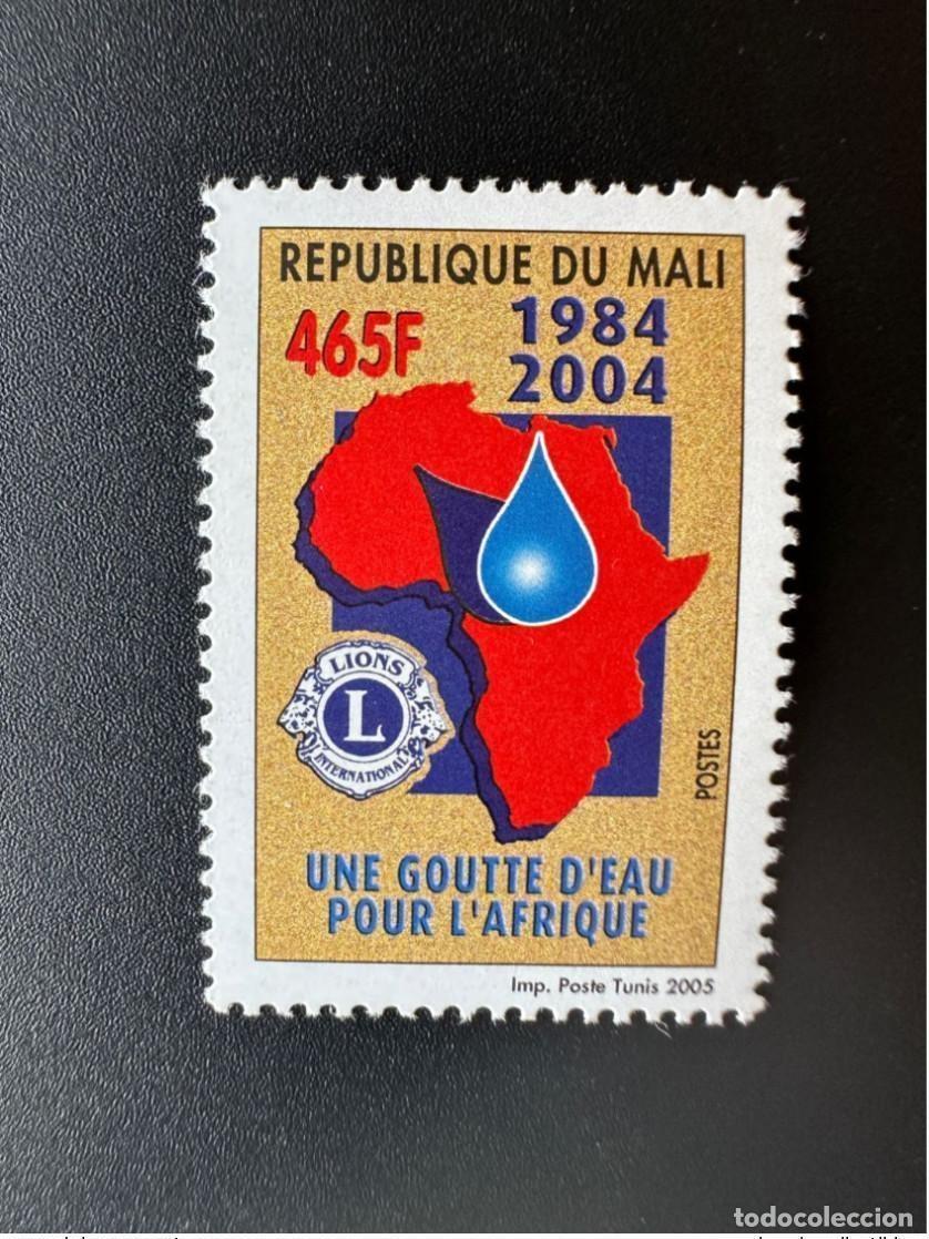 Sellos: Mali 2005 Mi. 2622 Una gota de agua para &Aacute;frica - Mapa Water Lions International